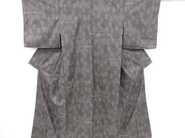 JAPANESE KIMONO / UNUSED KIMONO / SILK / DORO OSHIMA TSUMUGI / WOVEN TREES / 5MARUKI